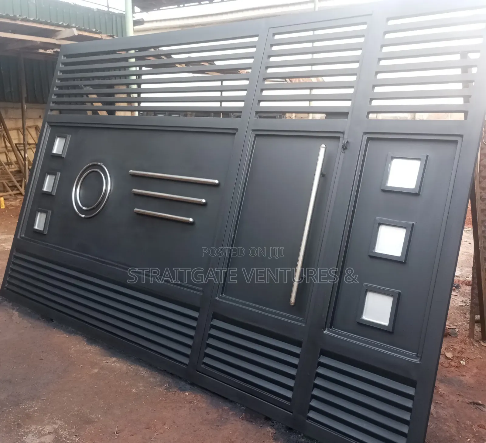 Black External Rolling Gate