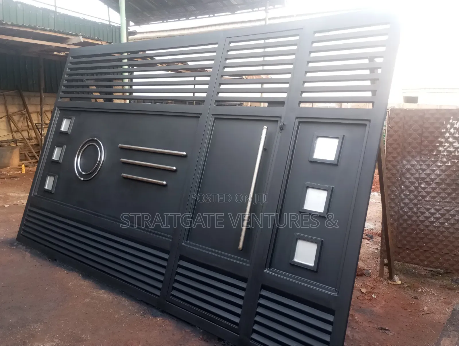 Black External Rolling Gate