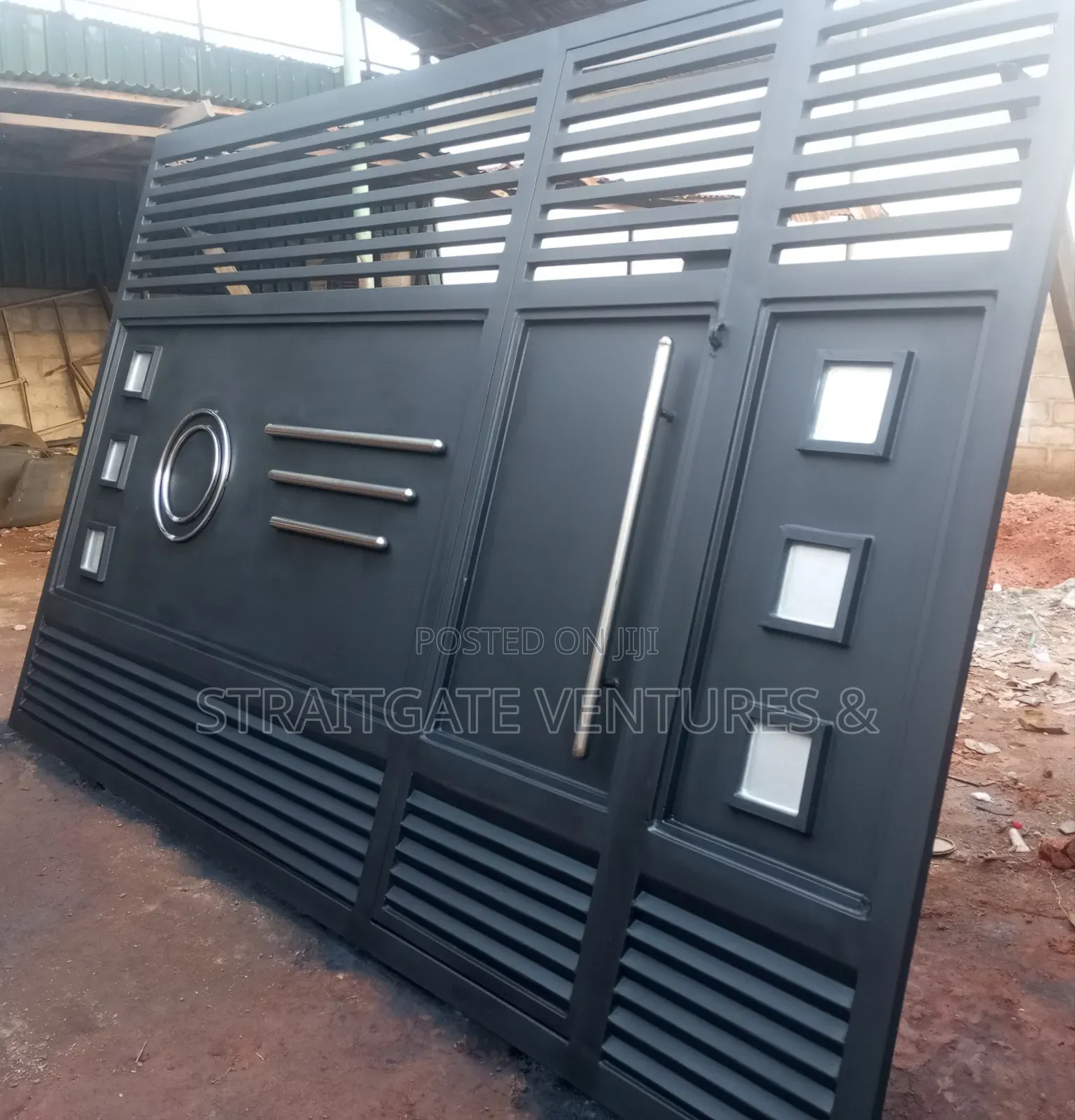 Black External Rolling Gate