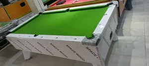 White Gloss Marble and Coin Snooker