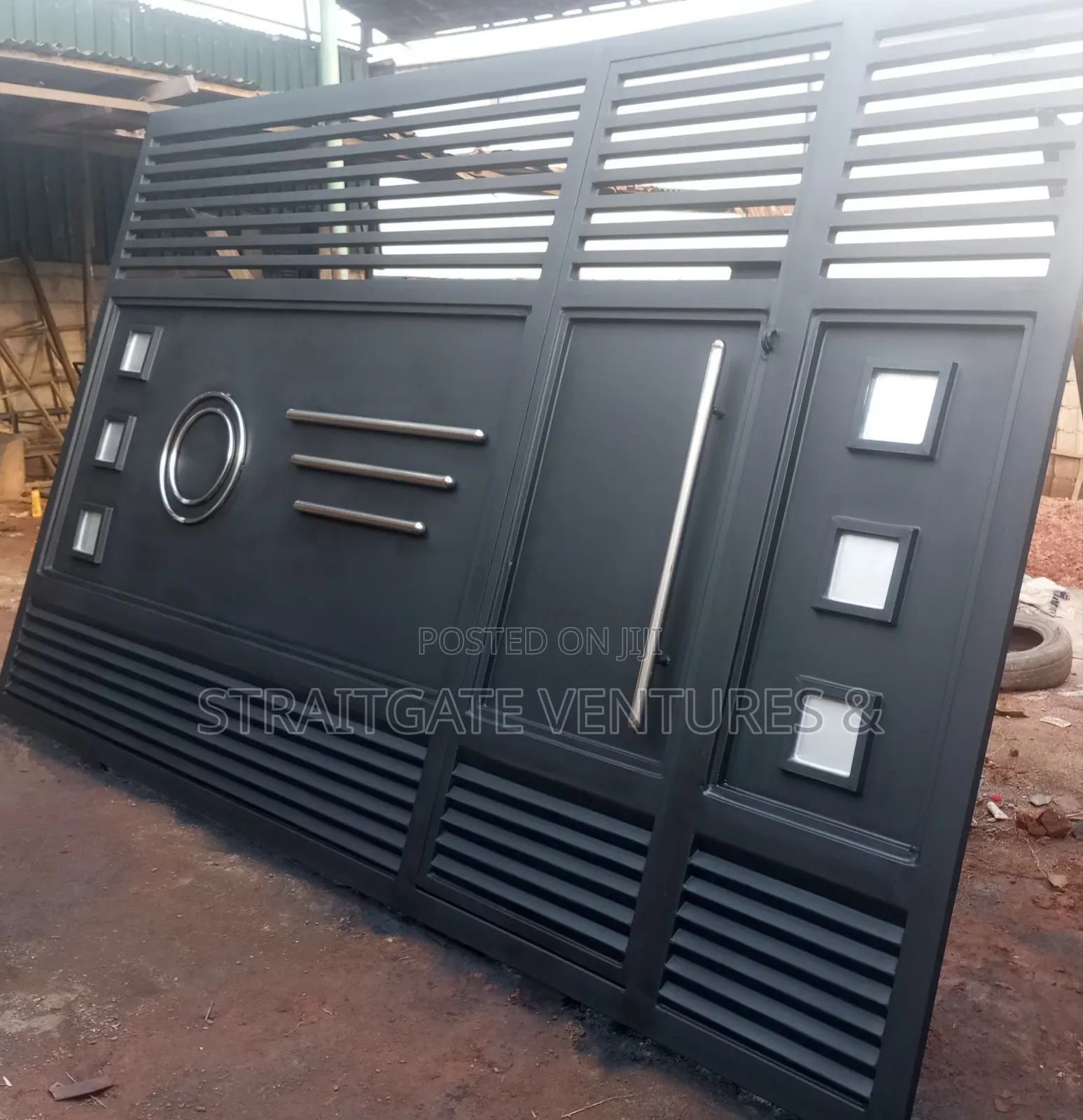 Black External Rolling Gate