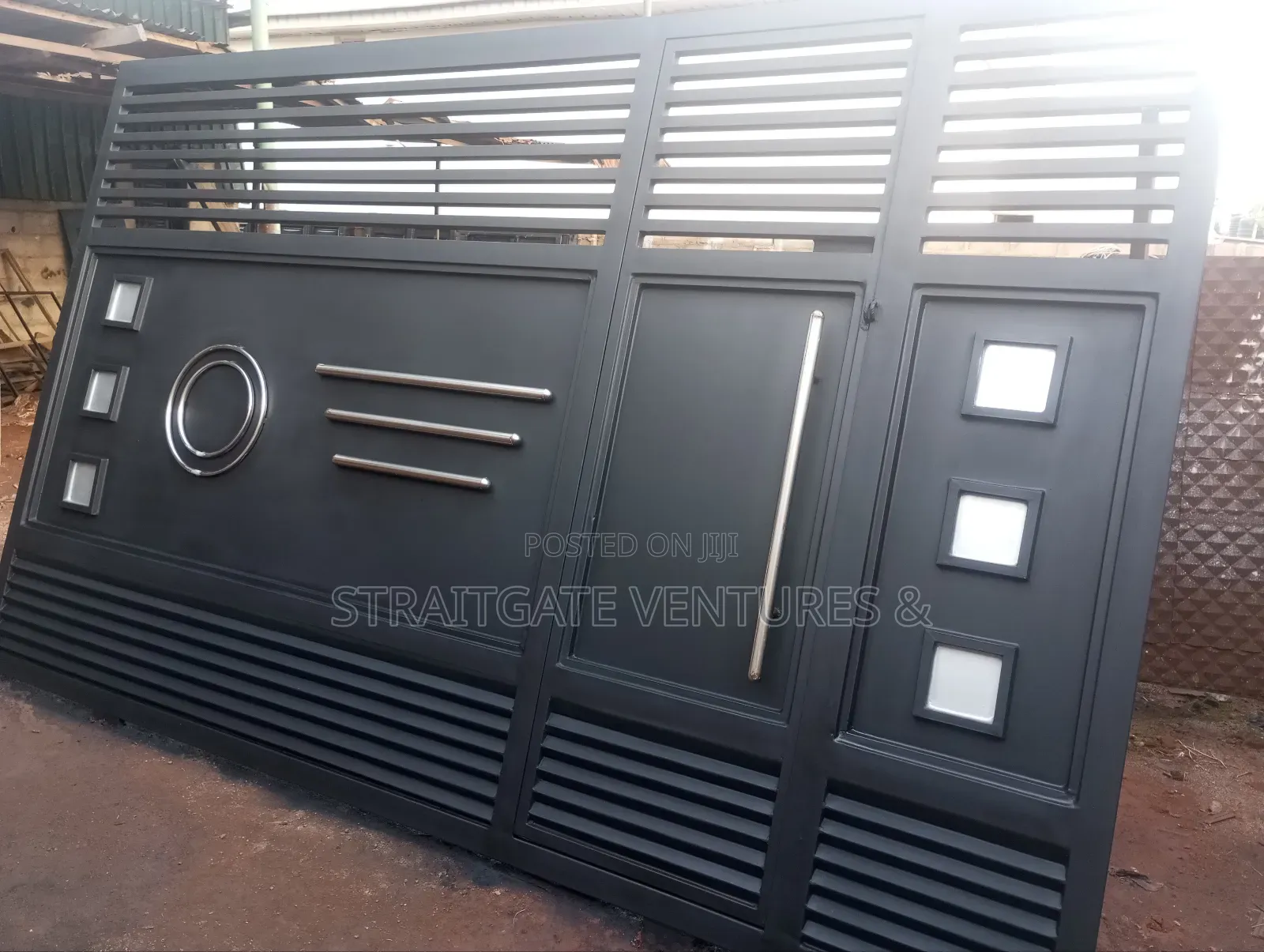 Black External Rolling Gate
