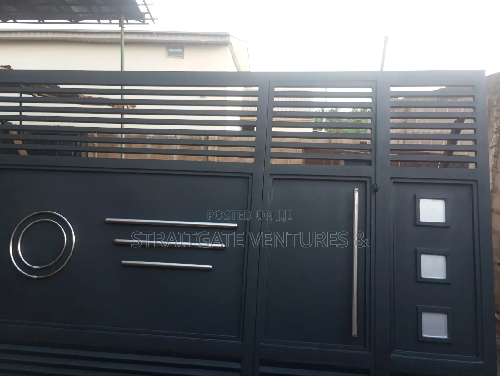 Black External Rolling Gate