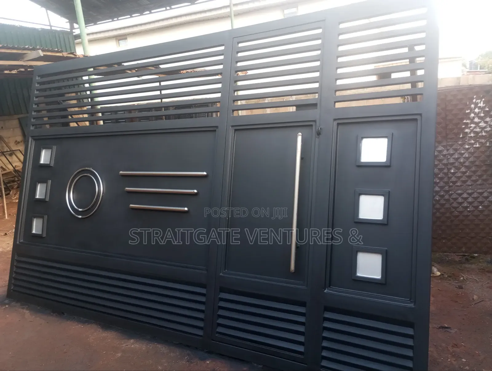 Black External Rolling Gate