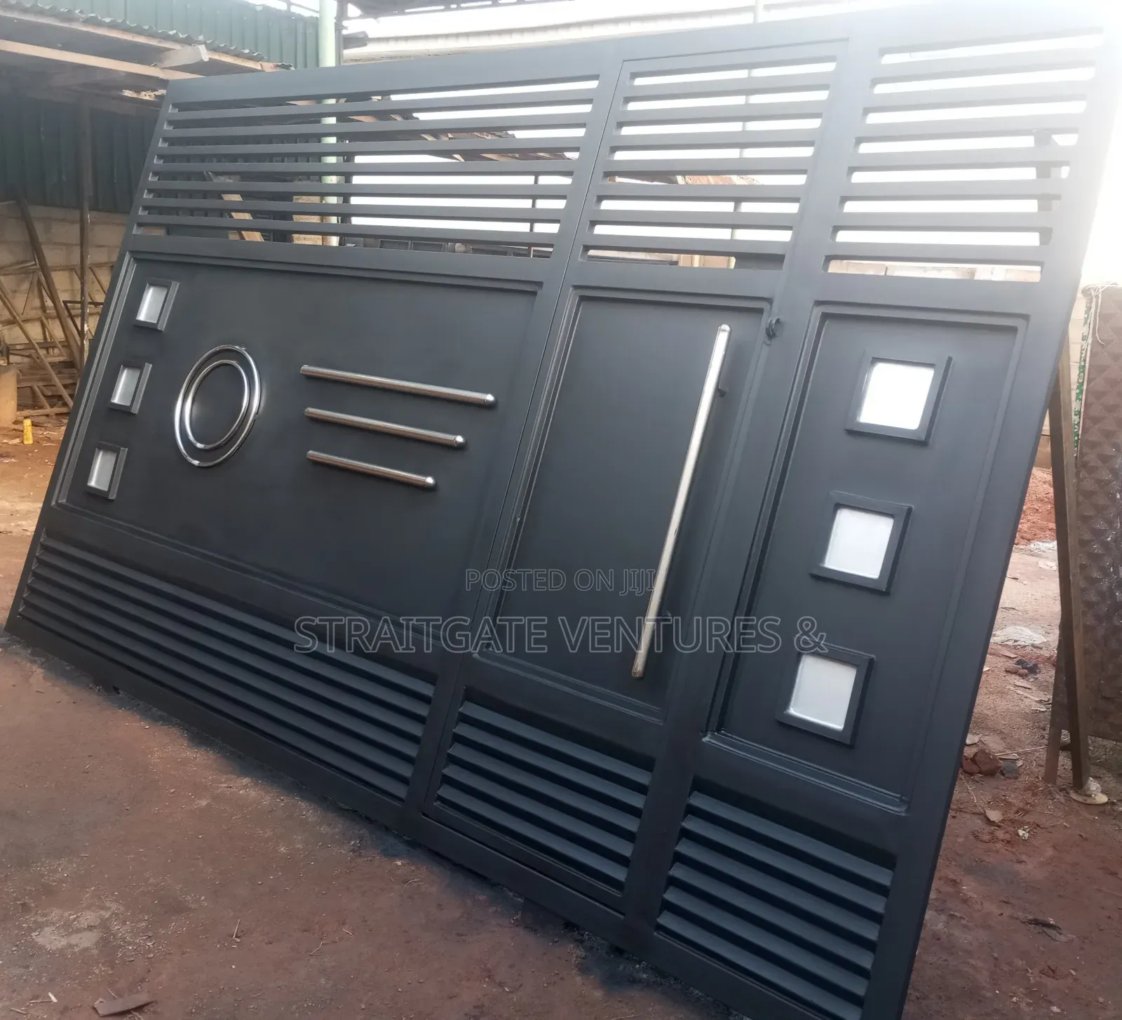 Black External Rolling Gate
