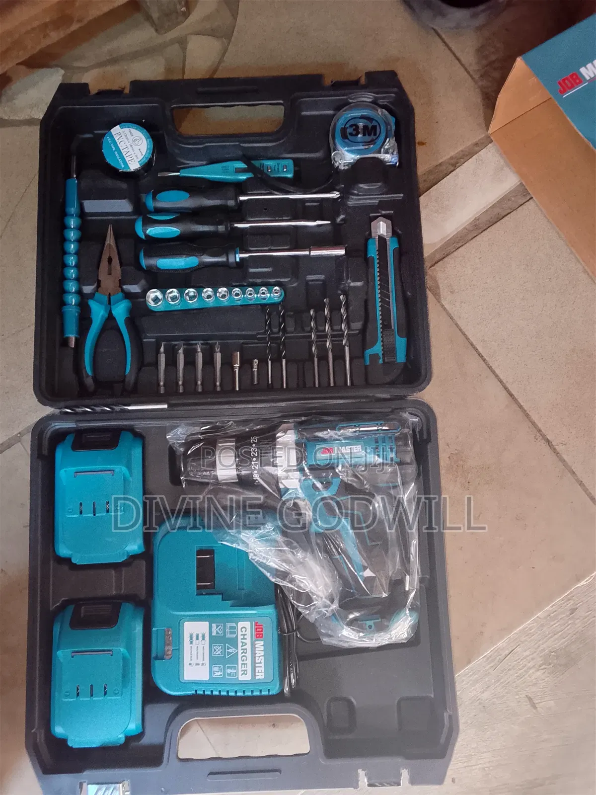Job Master Tools and Cordless Drill Machine