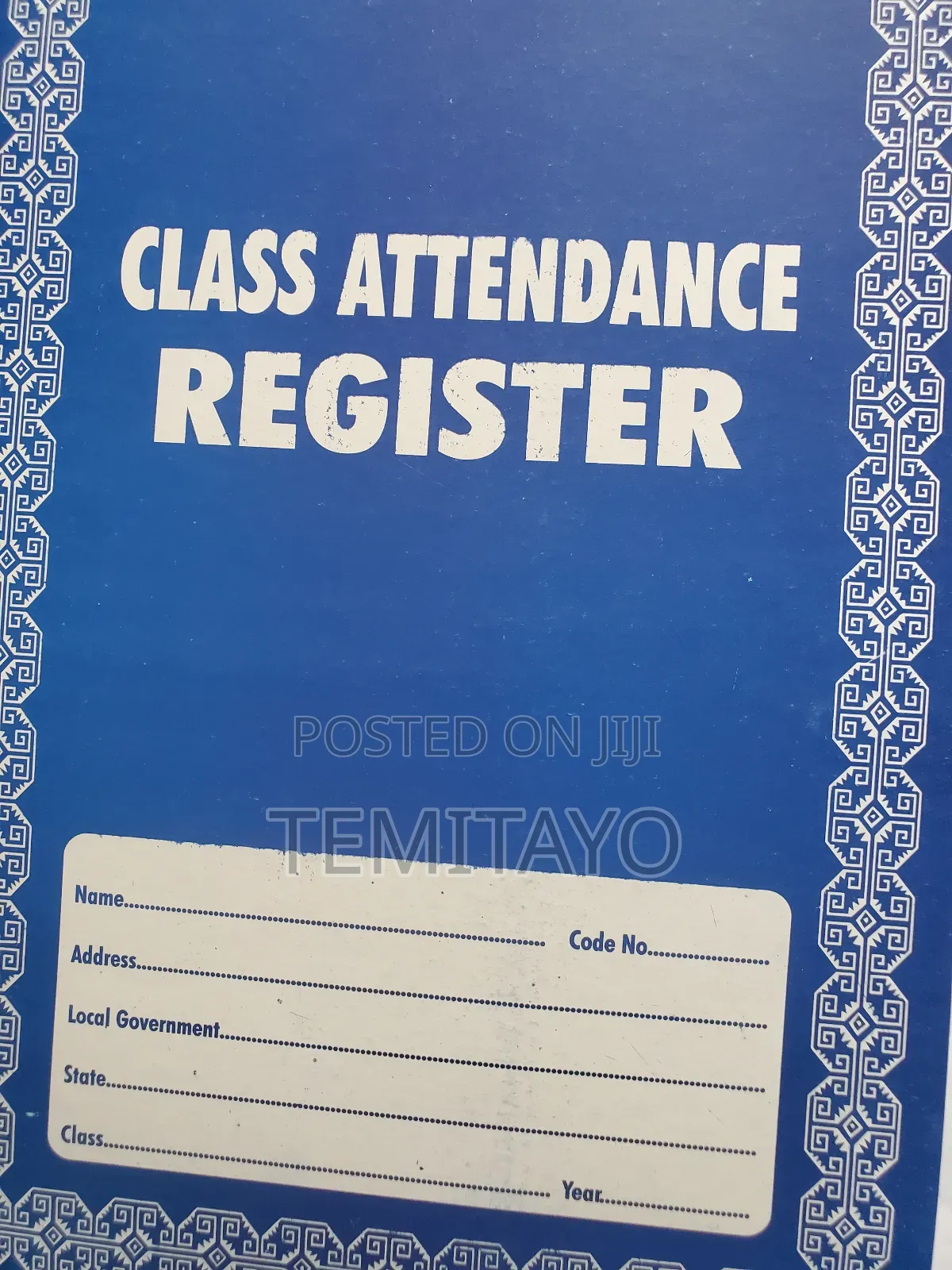 Class Attendance Register