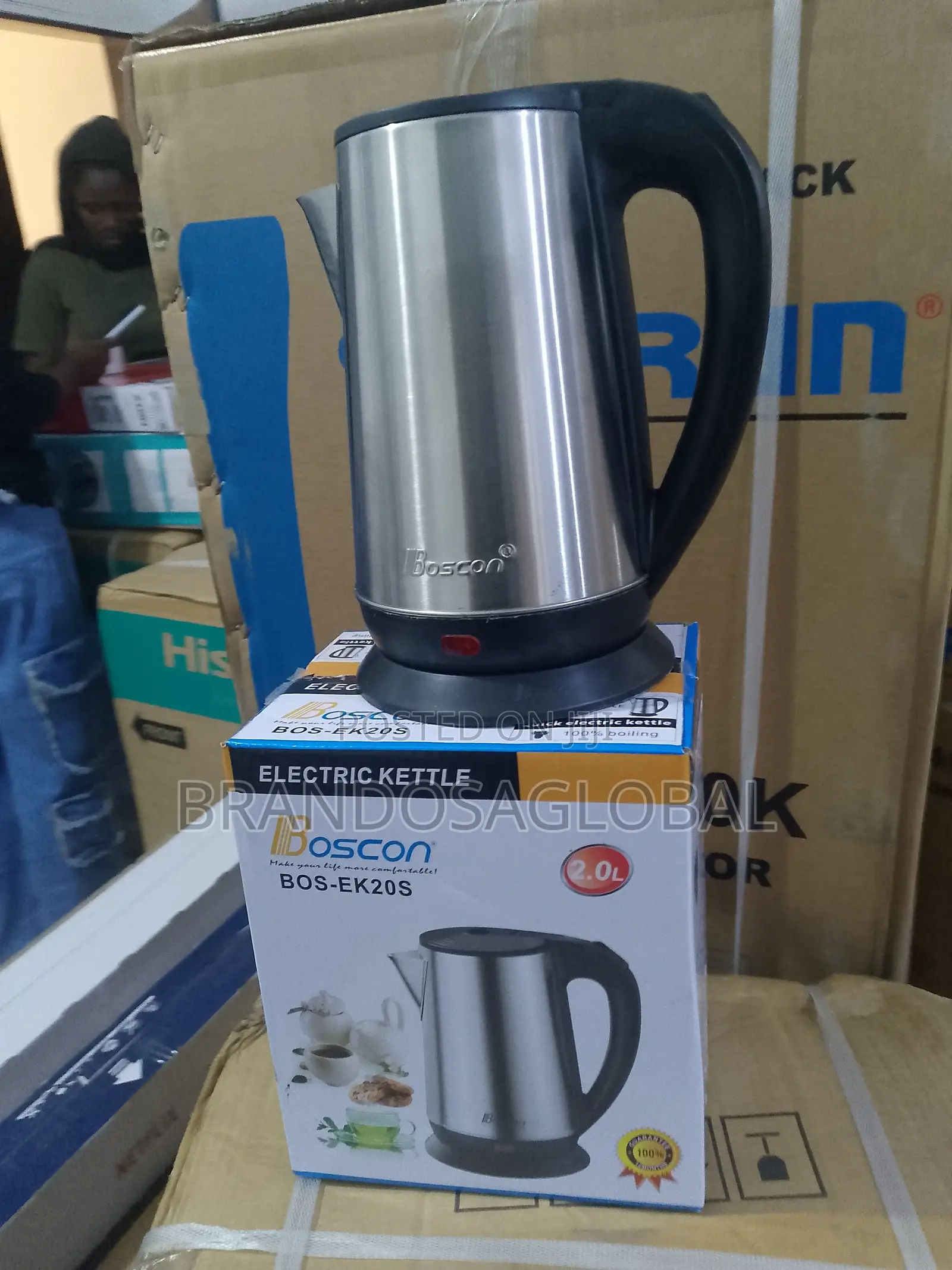 Boscon 2l Electric Kettle – Fast Heating With Energy Saver