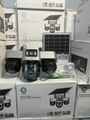 V380pro Motorized 3 Lens 3 PTZ Solar Camera 12mp