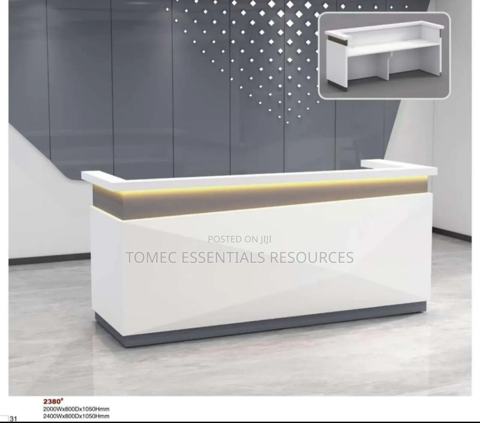Imported Classic Executive Reception Desk For Office, Hotels