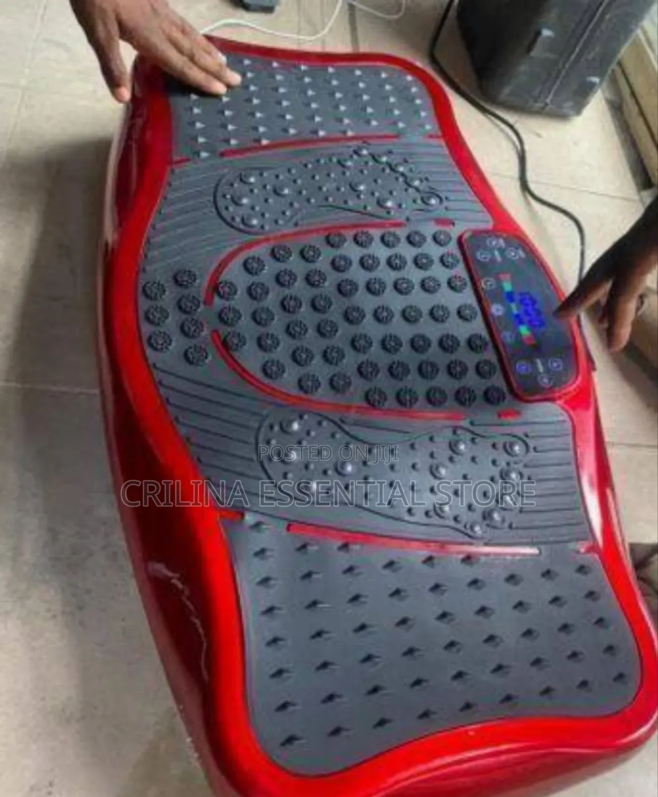 Ultrathin Vibration Platform/Massager With Two Resistance Band.