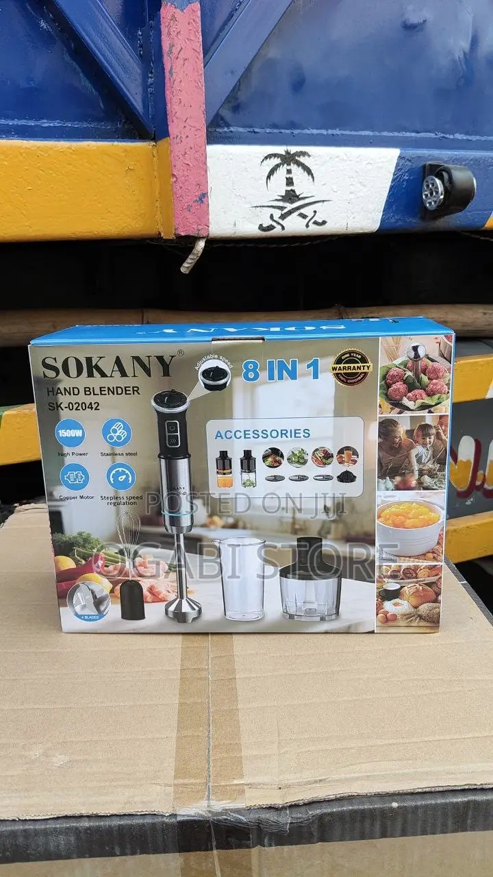 Sokany 8-in-1 Hand Blender – Powerful Multifunctional Kitchen Tool