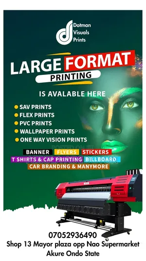 Larger Format Printing Services: Flex/Banner, Stickers E.T.C