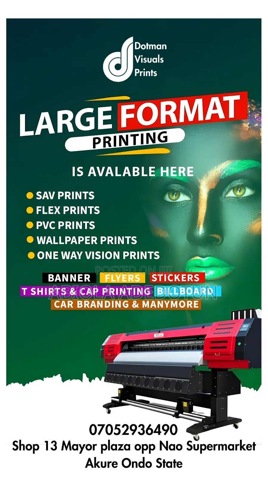 Larger Format Printing Services: Flex/Banner, Stickers E.T.C