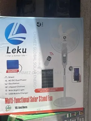 Leku Multifunctional Solar Stand Fan