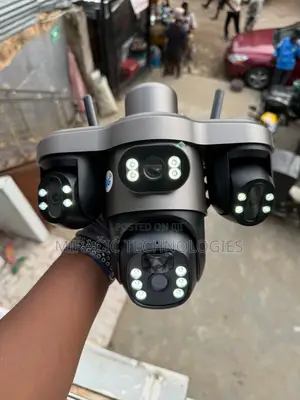 V380pro 3 Lens Camera Solar CCTV 3 PTZ 128gb 12mp