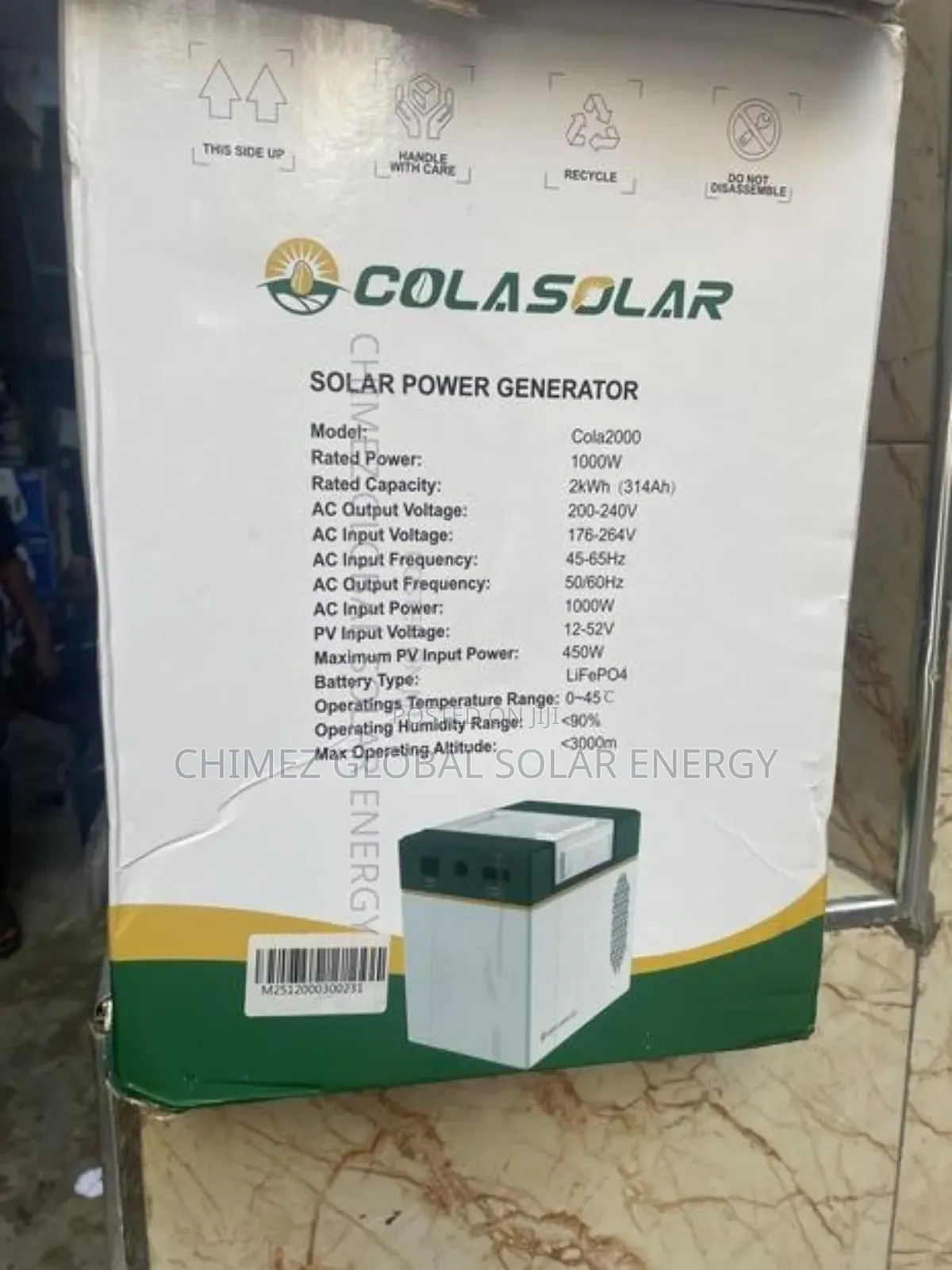 Cola Solar Solar Generator 1kwh