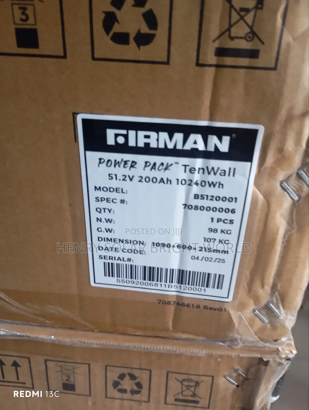 Firman 10kwh Lithium 51.2v