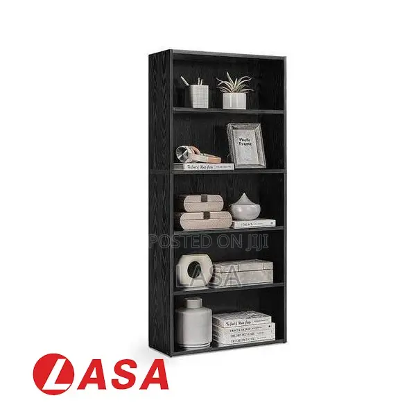 5-tier Bookcase – Sturdy Adjustable Shelving Unit