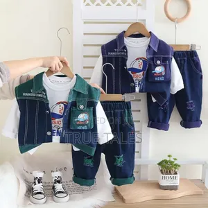 High Quality Denim Jeans 3in1 For Boys Ages 1 To 5 Years