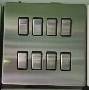 8 Gang Modular Grid Switch Panel – Multi Light Control Wall Switch