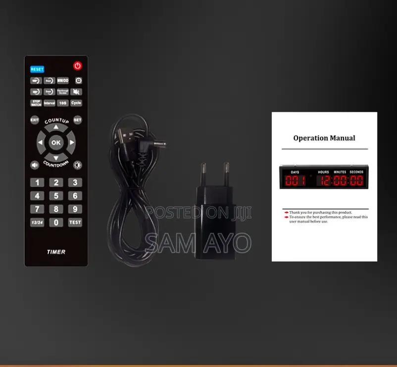 Supermarket Gym Led Digital Timer Clock Examination Countdown