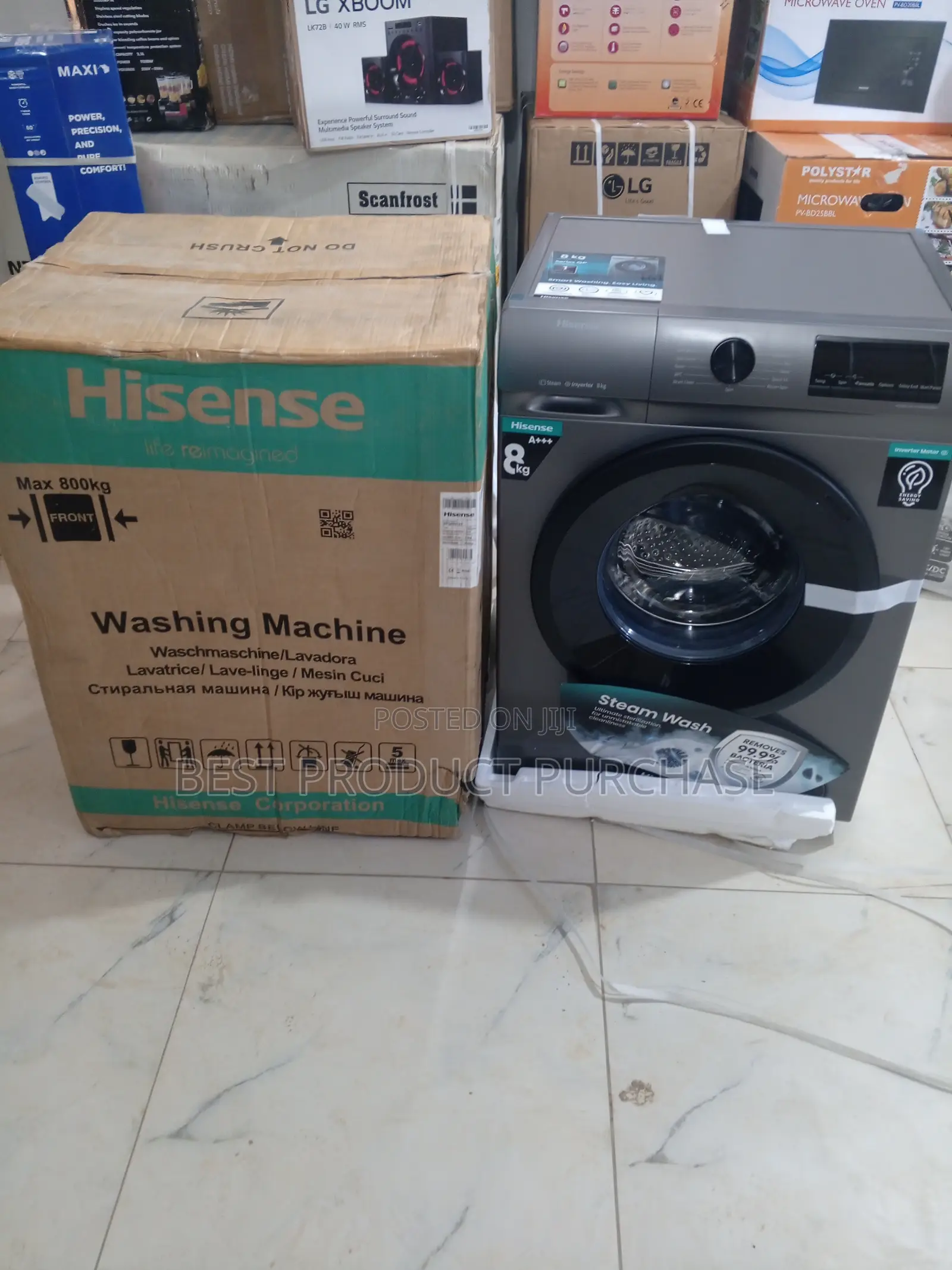 Efficient Fast Wash With Hisense 8kg Front Loader