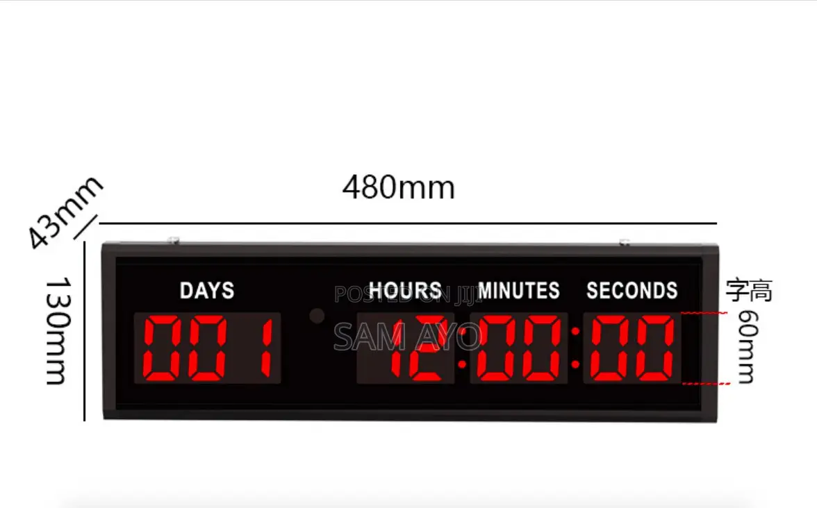 Supermarket Gym Led Digital Timer Clock Examination Countdown