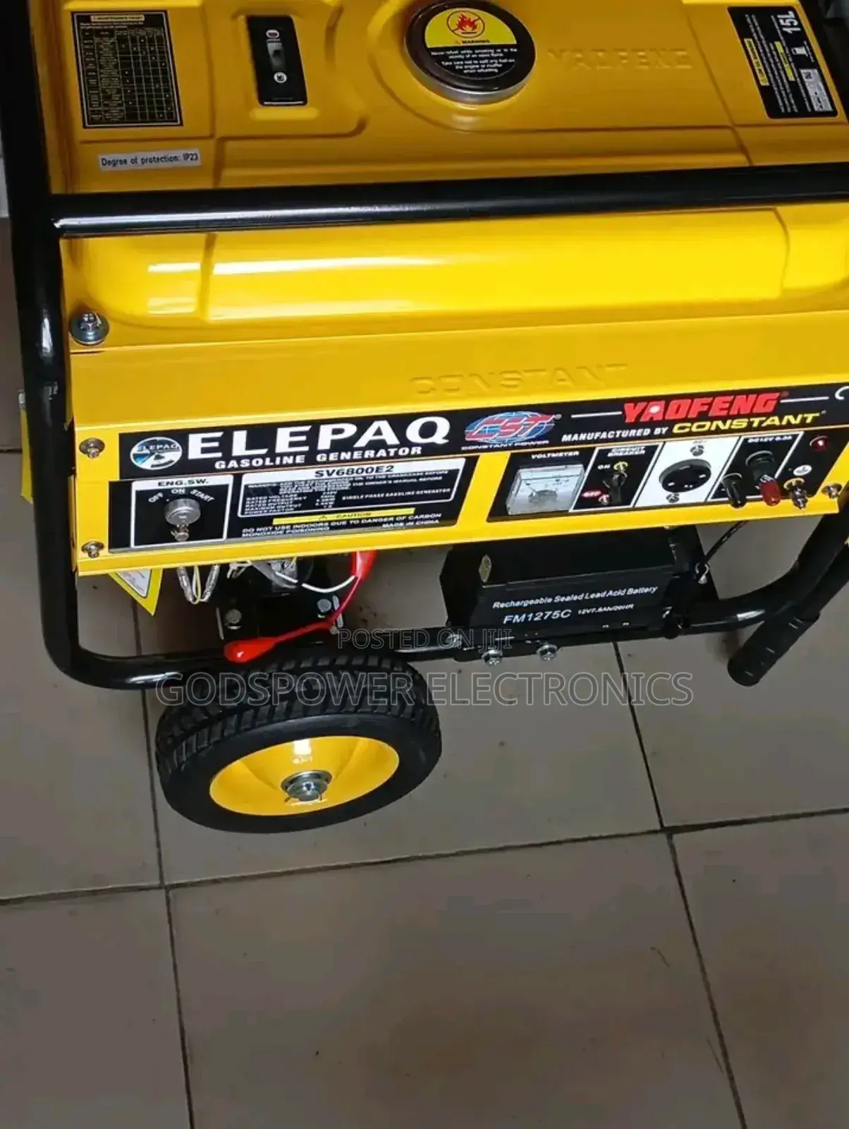 Original Elepaq Constant Generator Sv6800e2 With Key Starter