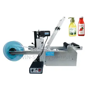 Semi Automatic Sticker Labelling Machine for Round Bottles