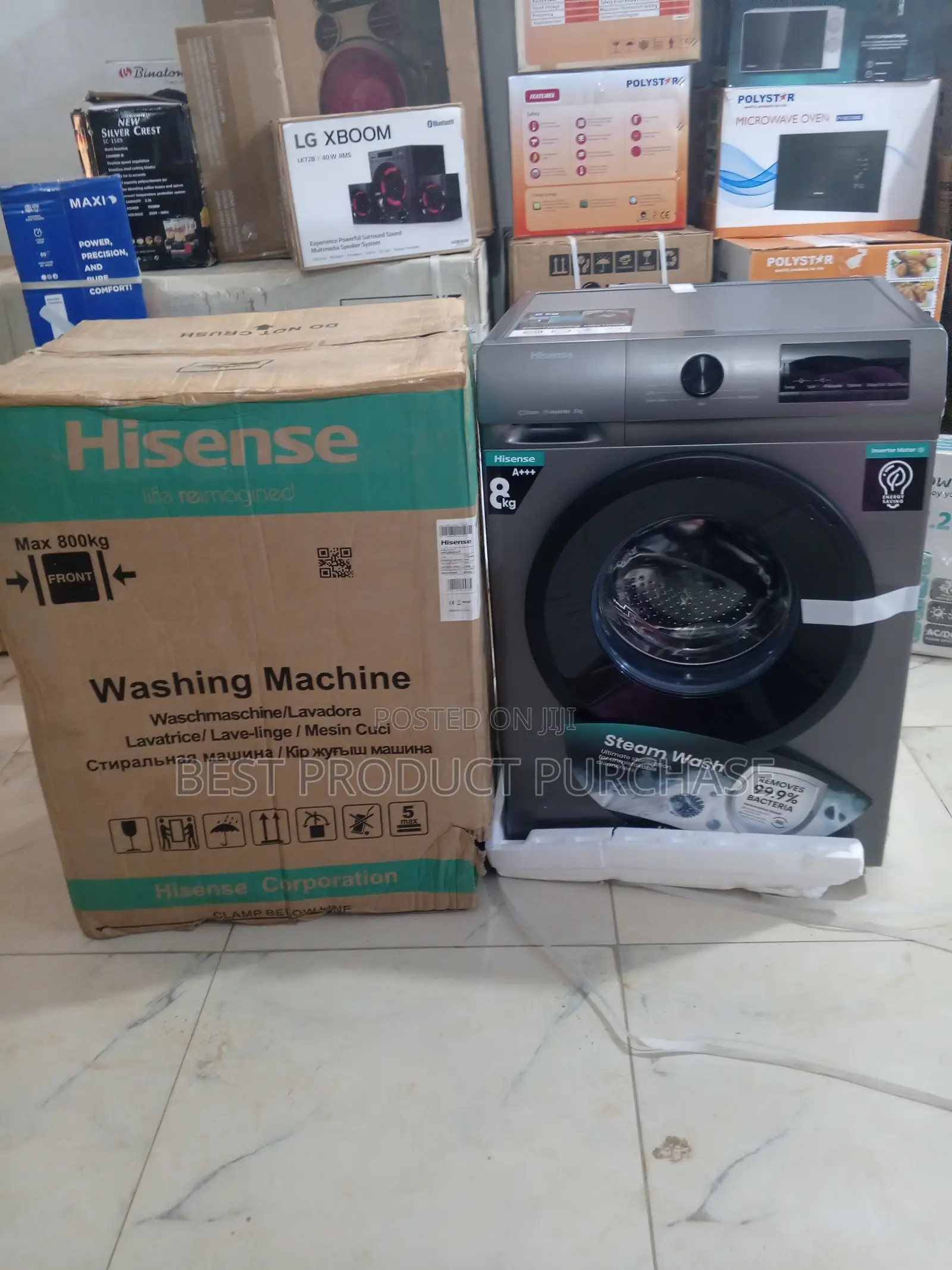 Durable Efficient – Hisense Inverter Washer 8kg