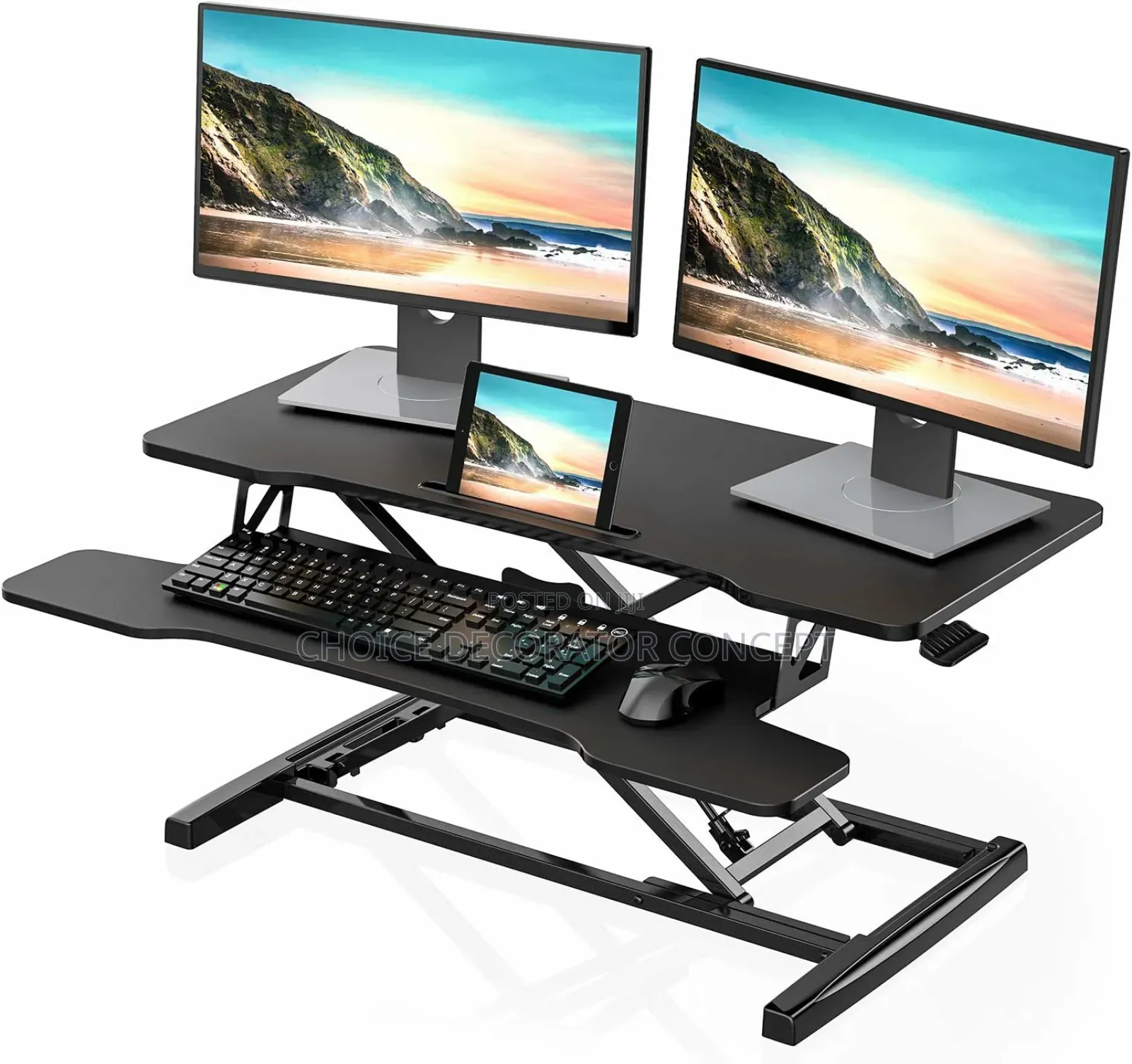 Adjustable Standing Desk Converter With Keyboard Tray