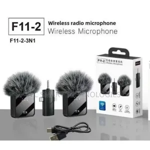 F11-2 Dual Noise Cancelling Wireless Mic 3in1 for iPhone,Type C Camera