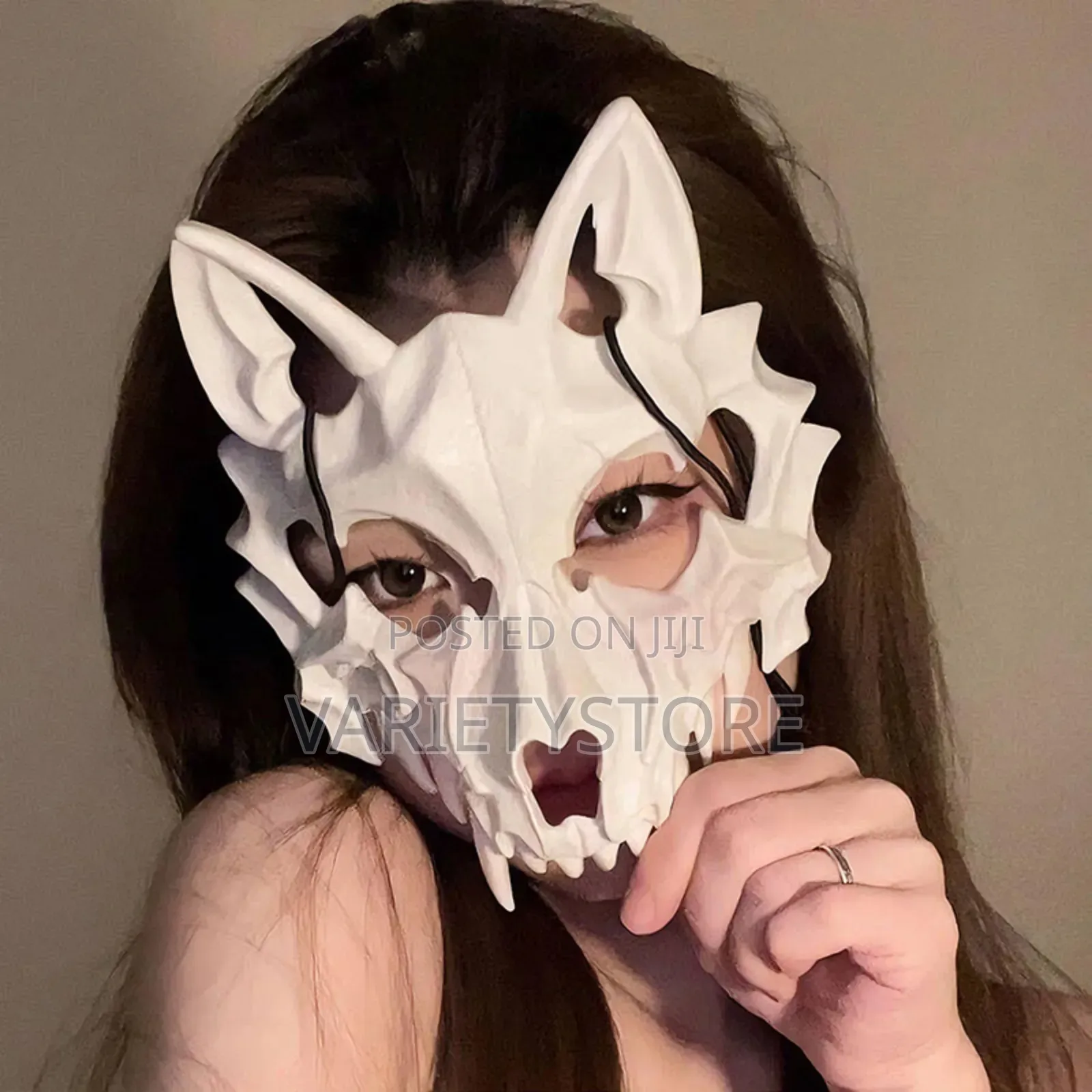 Animal Skeleton Halloween Prop Half Mask