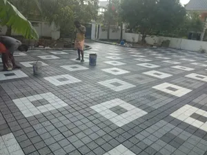Rectangular Shape Interlock Installation And Polishing