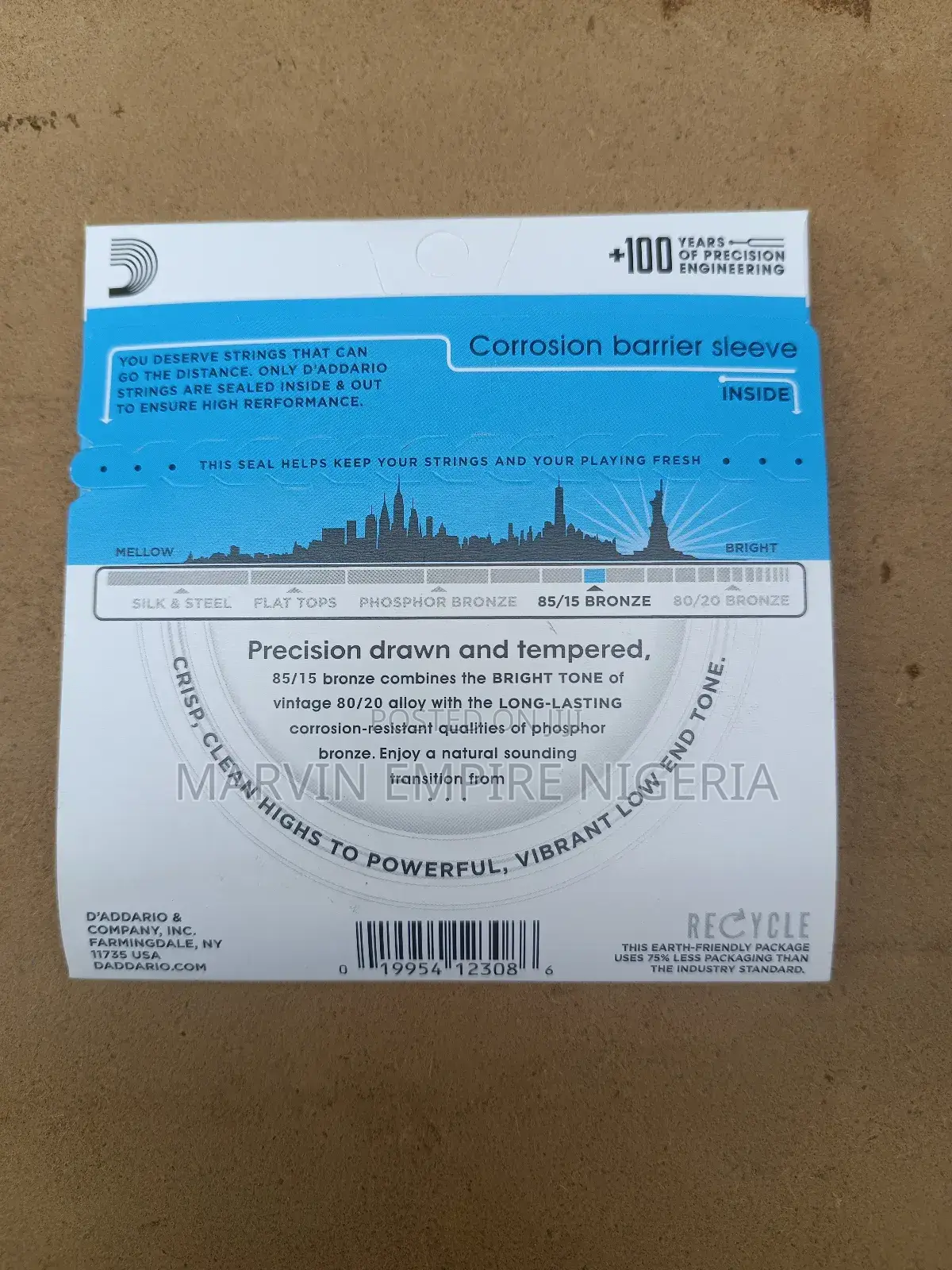 For 2pcs Complete Set Daddario Acoustic Guitar Strings Ez910