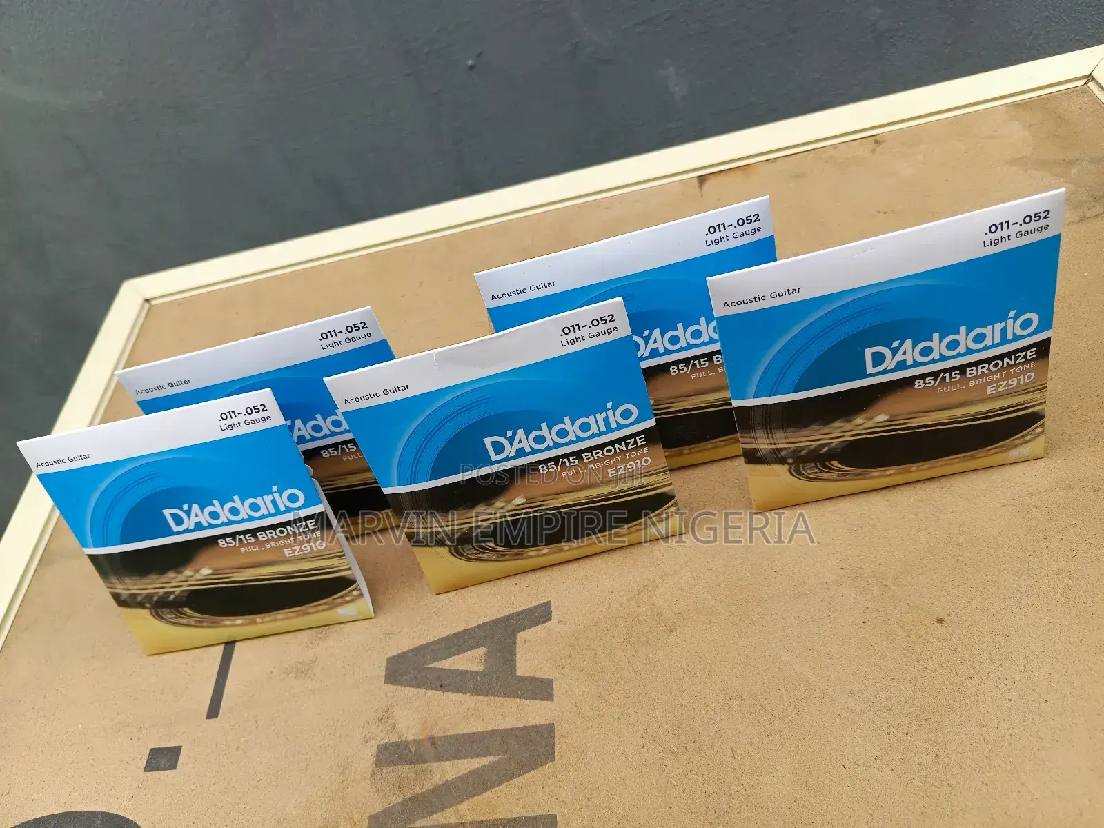 5 Sets Daddario Acoustic Guitar Strings Ez910