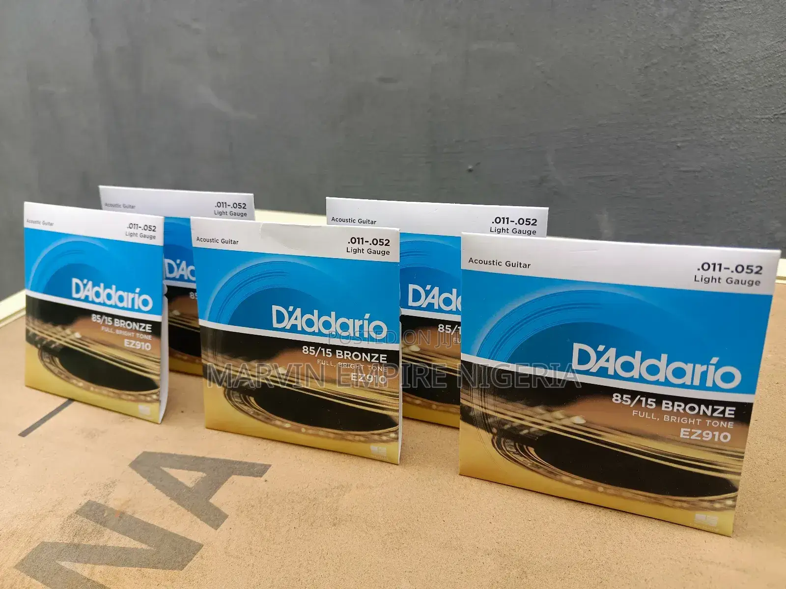 5 Sets Daddario Acoustic Guitar Strings Ez910