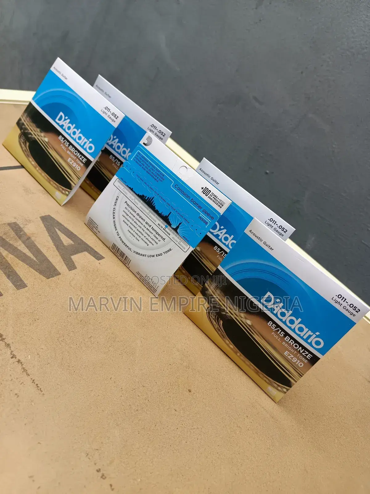 5 Sets Daddario Acoustic Guitar Strings Ez910