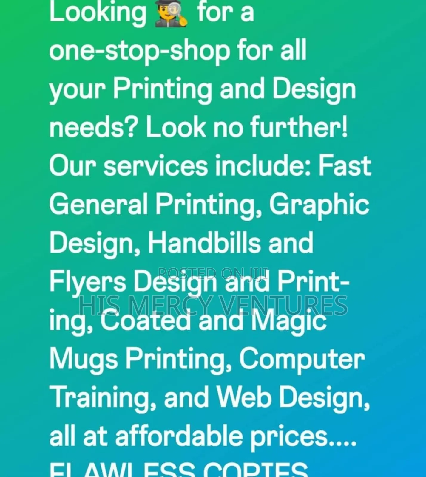 Professional Printing and Graphics Designs