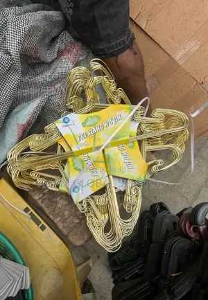 Iron Gold Cloth Hangers. 10pcs