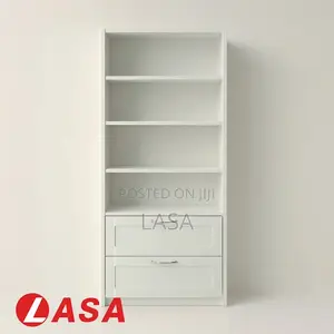 6-Tier Bookshelf With 2 Drawers