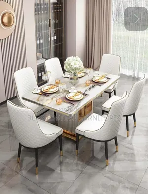 Comfort Marble Dining Table With 6 Chair