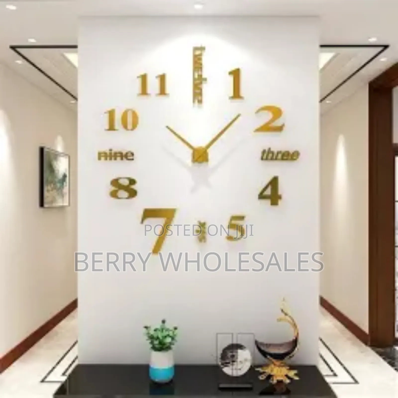 130cm 3d Wall Clock ( Free Delivery