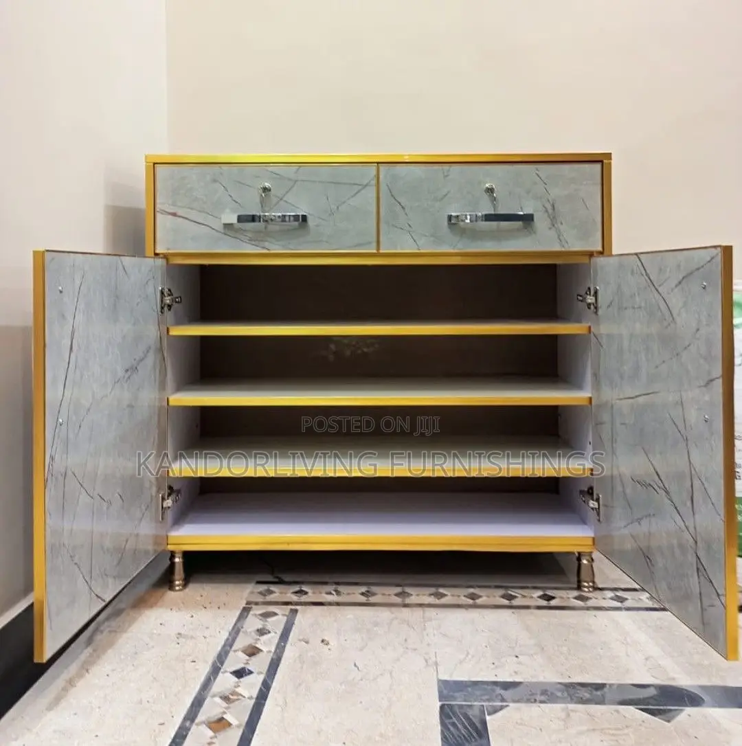 Console Cabinet With Shelves