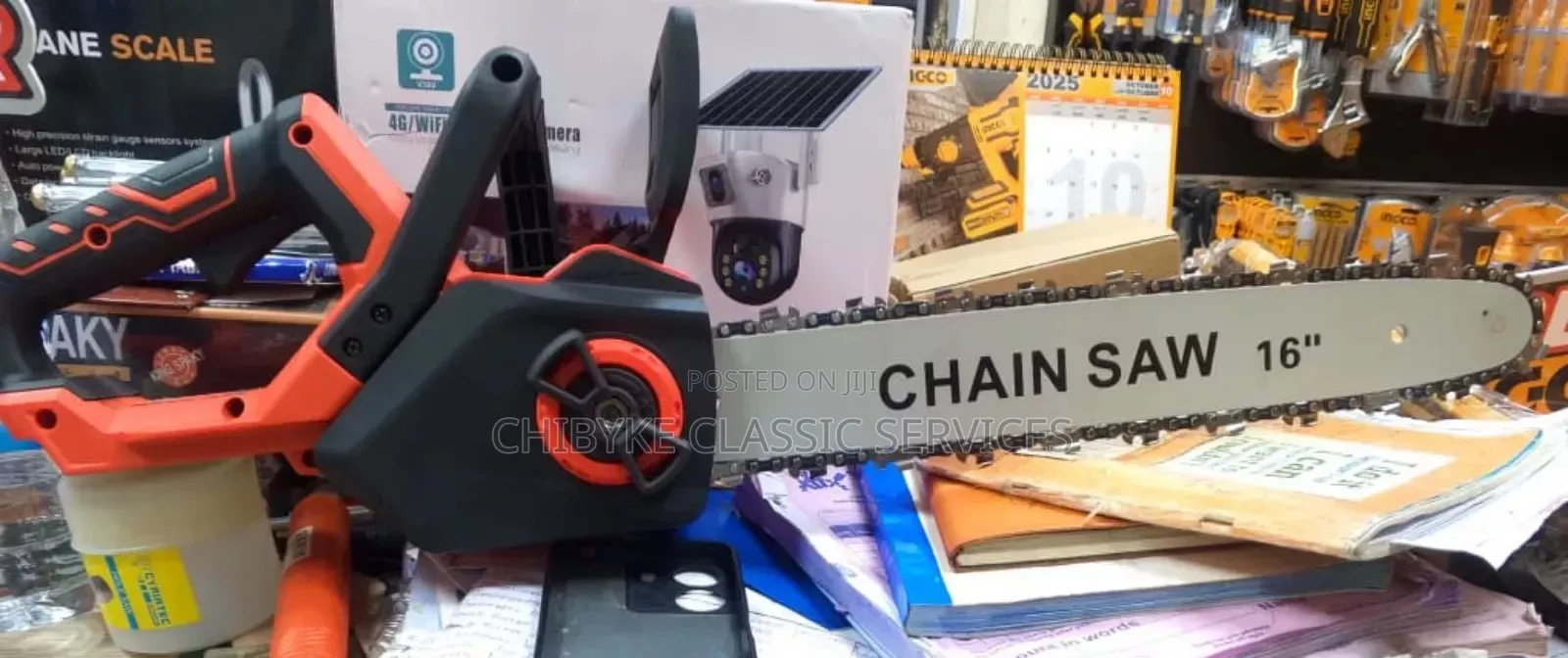 Battery Chain Saw Machine