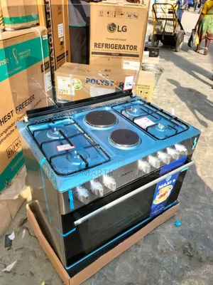 90cm Standing Cooker With Oven and Grill.4 Ways Burner and 2 Hotplate
