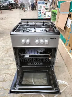 Maxi Standing Gas Cooker 50by50 , 4 Burners and Oven