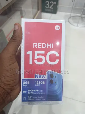 New Xiaomi Redmi 15C 4G 128 GB Black
