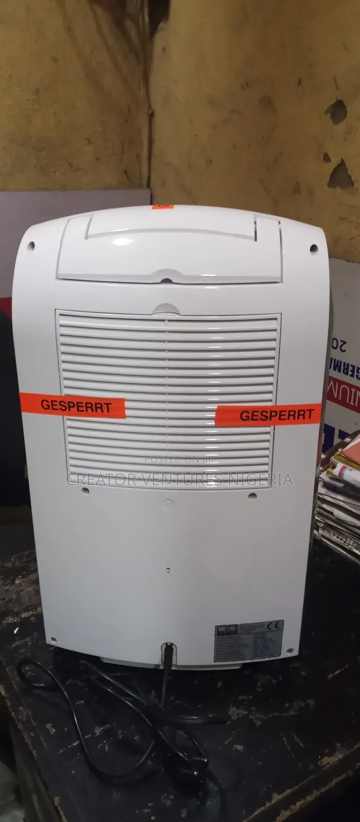 Dehumidifier Remko 32 Lts,Remove Mist,Waiters,Odours